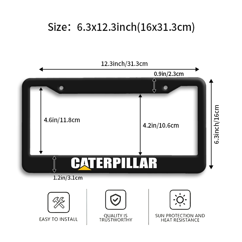 Bingkai Plat Nomor Mobil CATER - Heavy Equipment License ulasan dan harga