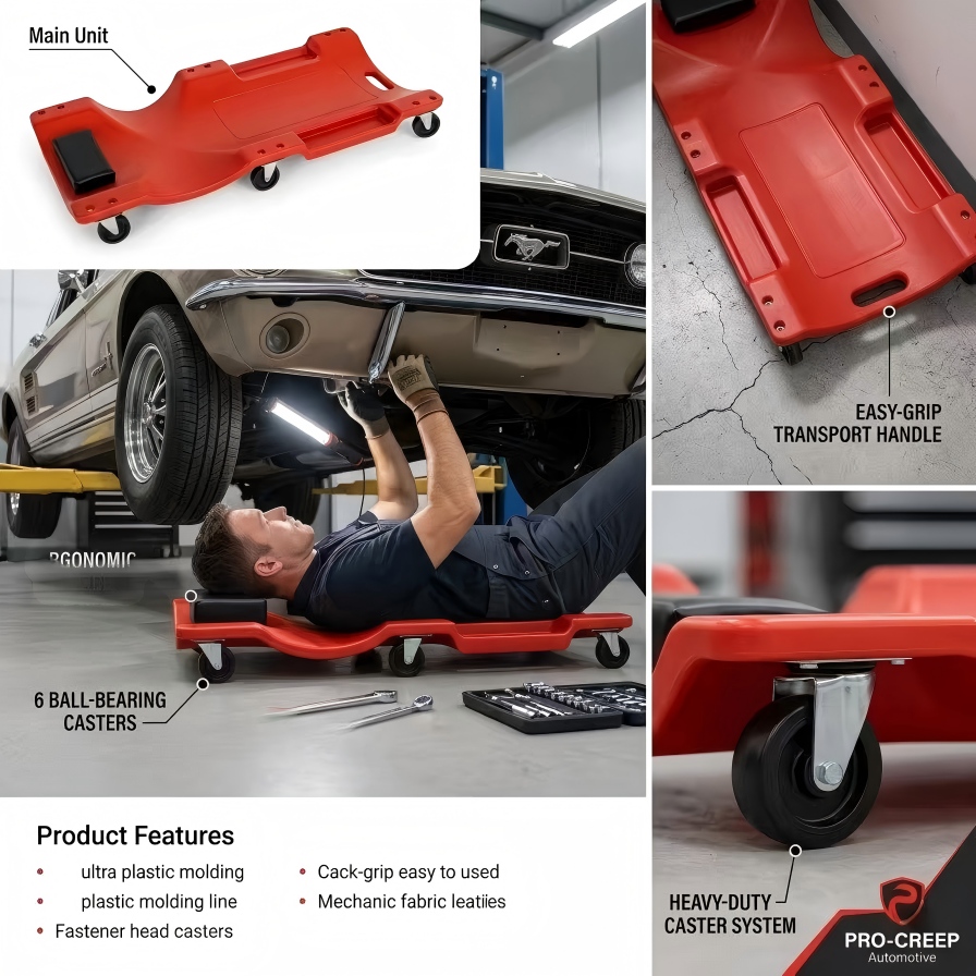 Alat Bantu Mekanik 6 Roda 40'' - Heavy Equipment Repair ulasan dan harga